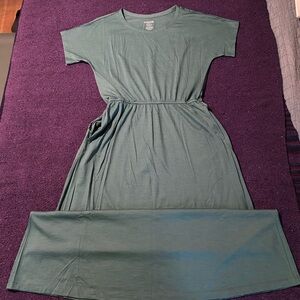 Wool& Green Goddess Maxi Dress size S